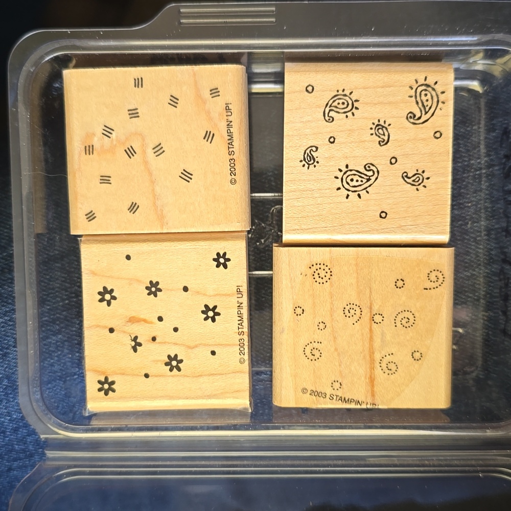 Stampin' Up! FRESH FILLERS  Retired Rubber Stamp set